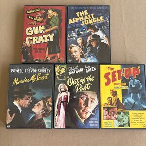 FILM NOIR Classic Collection 5 Timeless Suspense Thrillers DVD Disc Box Set Gift